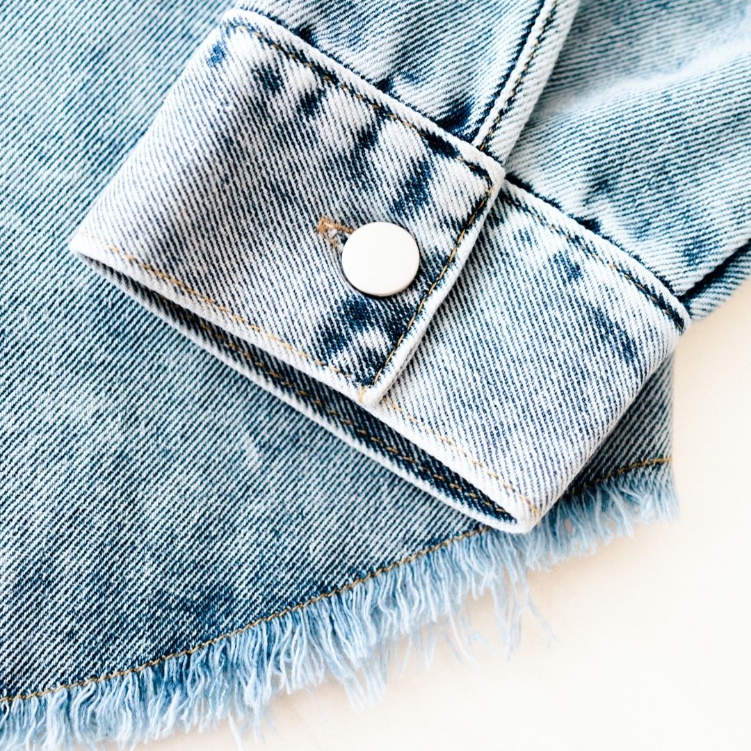 Raw Hem Denim Jean Jacket - Infant