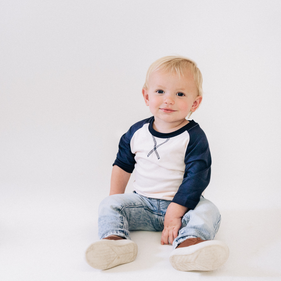 Navy Lace Blue Mommy & Son