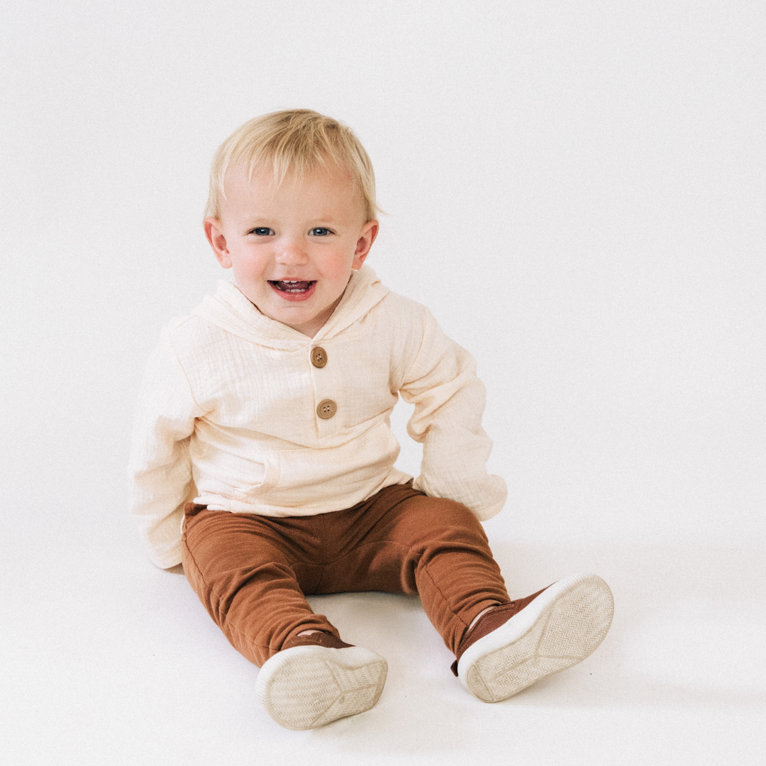 Mommy and Son Cream Muslin Outfits