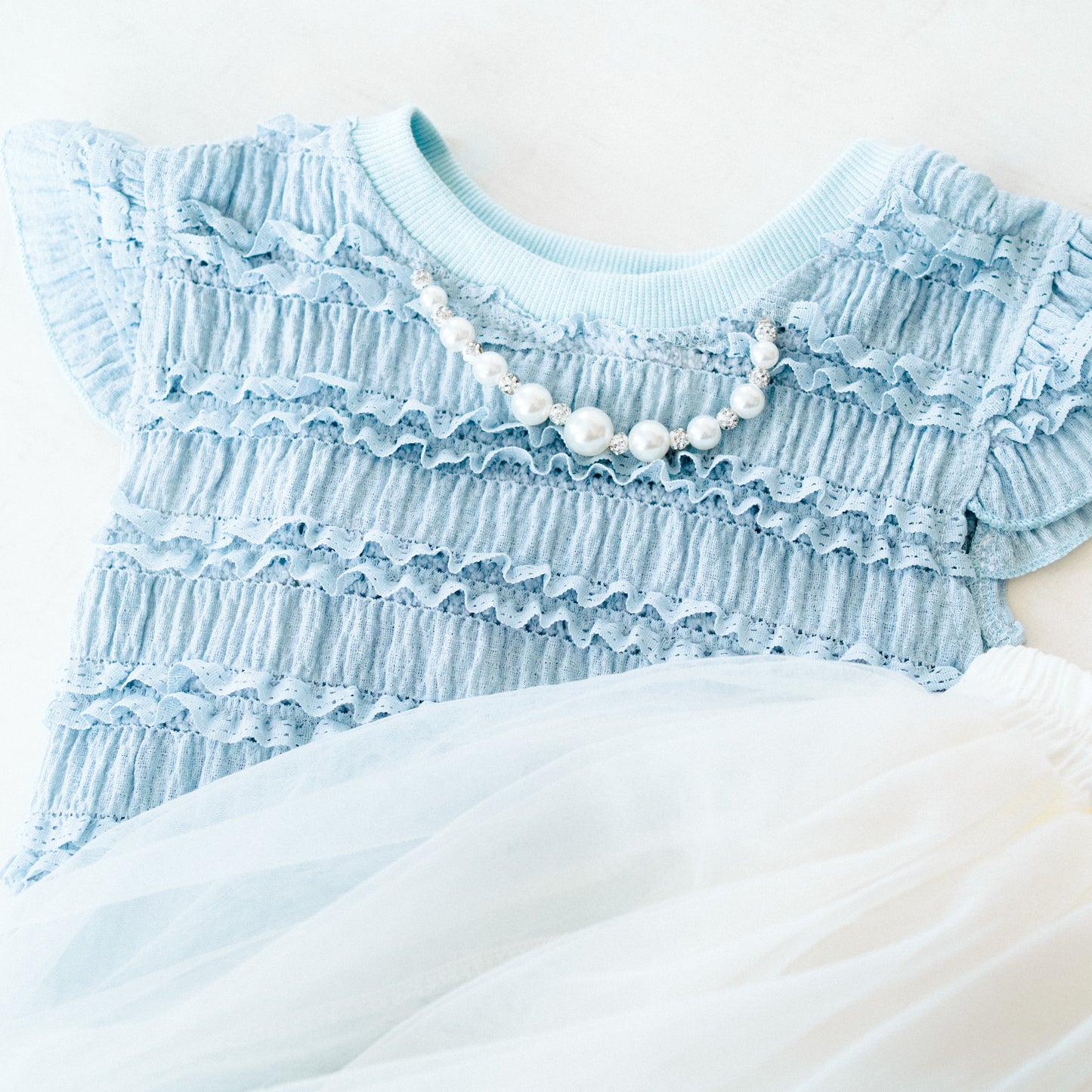Ruffle Blue Pearl Outfit- Child