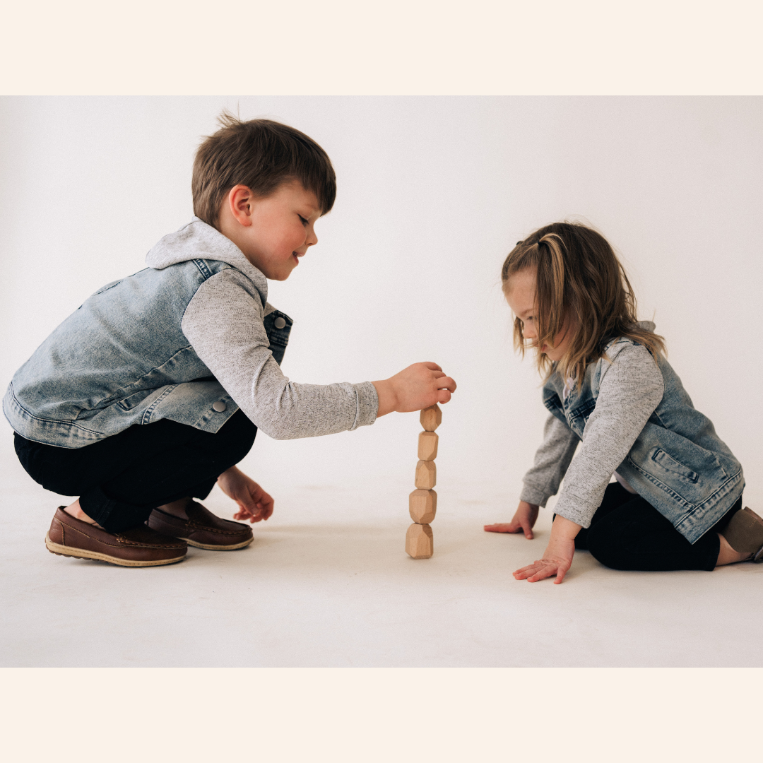 Hooded Denim Jacket- Mom & Son