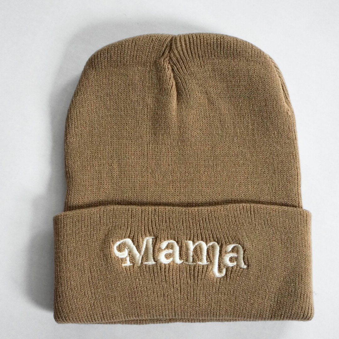 Matching Mommy & Me Beanies- Tan