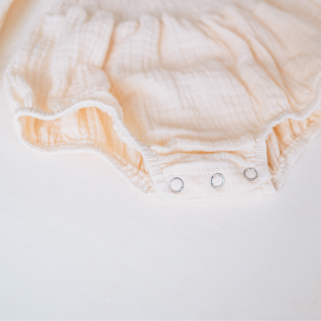 Muslin Puffed Sleeve Mommy & Me Dress - Infant