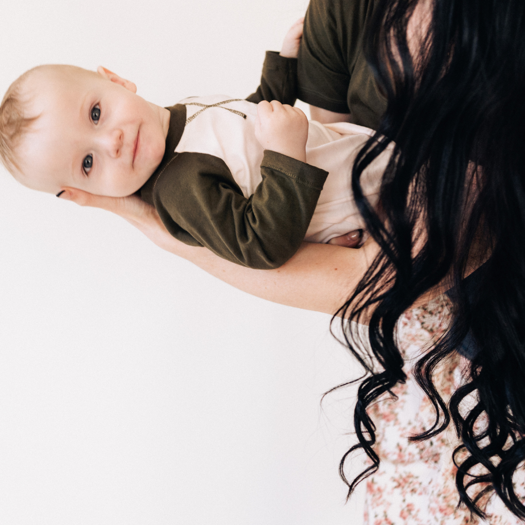 Olive Green Mommy & Son Outfits