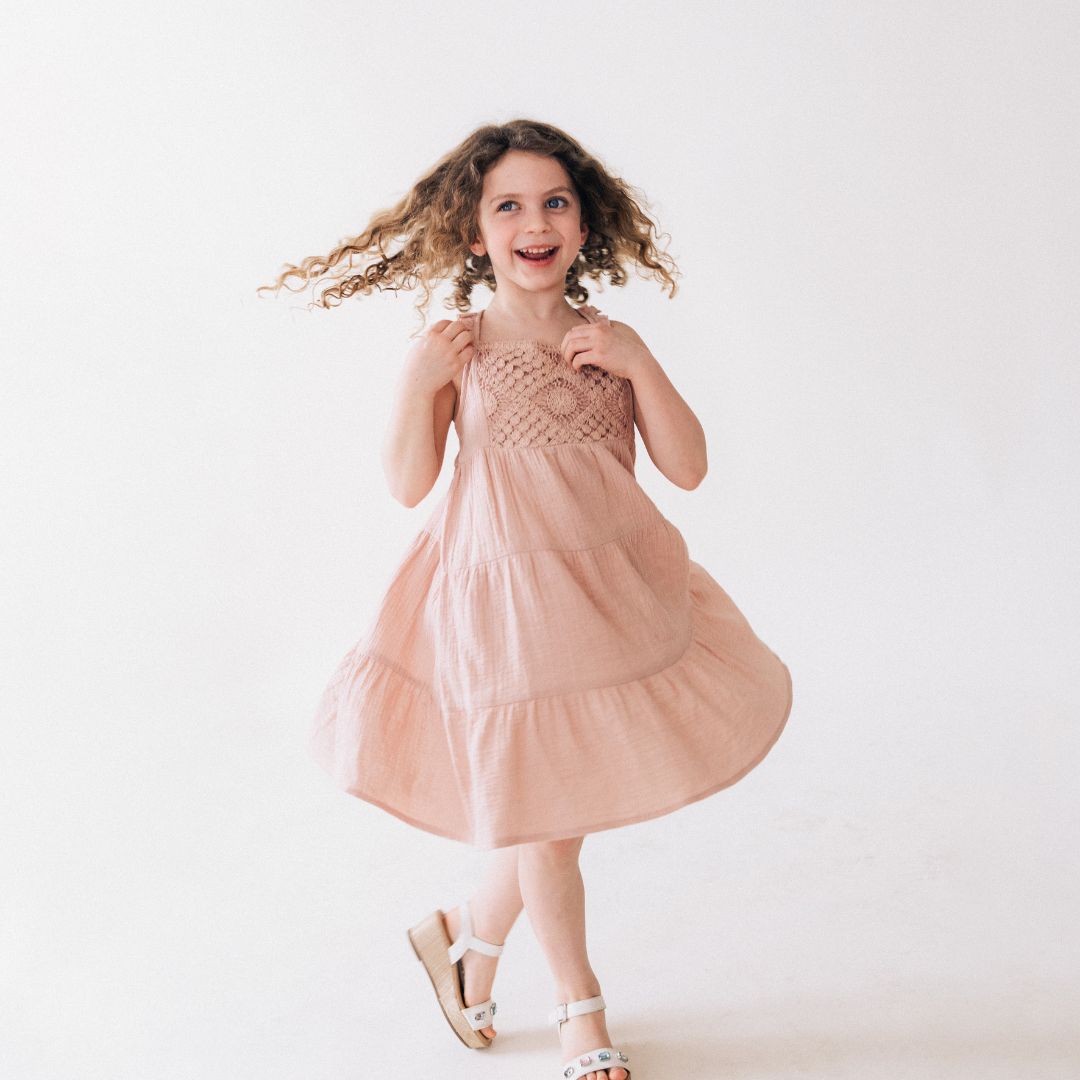 Dusty Rose Crochet Mommy & Me Dresses