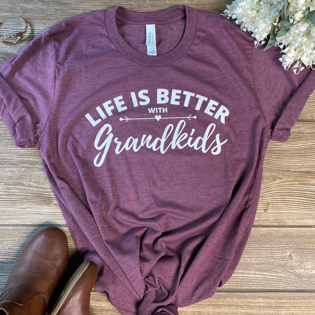 Life is Better With Grandkids- Adult T-Shirt