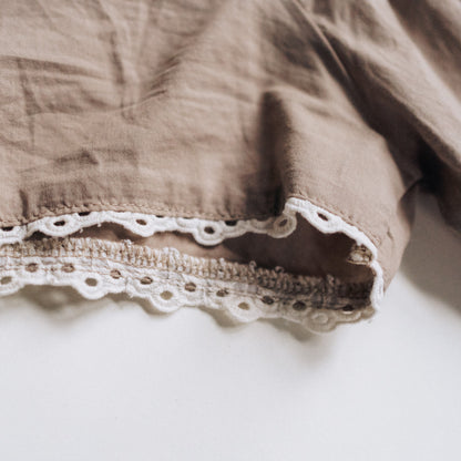 Embroidered Short Sleeve Peasant Blouse- Child