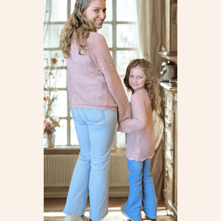 Crochet Bell Sleeve Mommy & Me Cardigans - HAHA MAMA Clothing