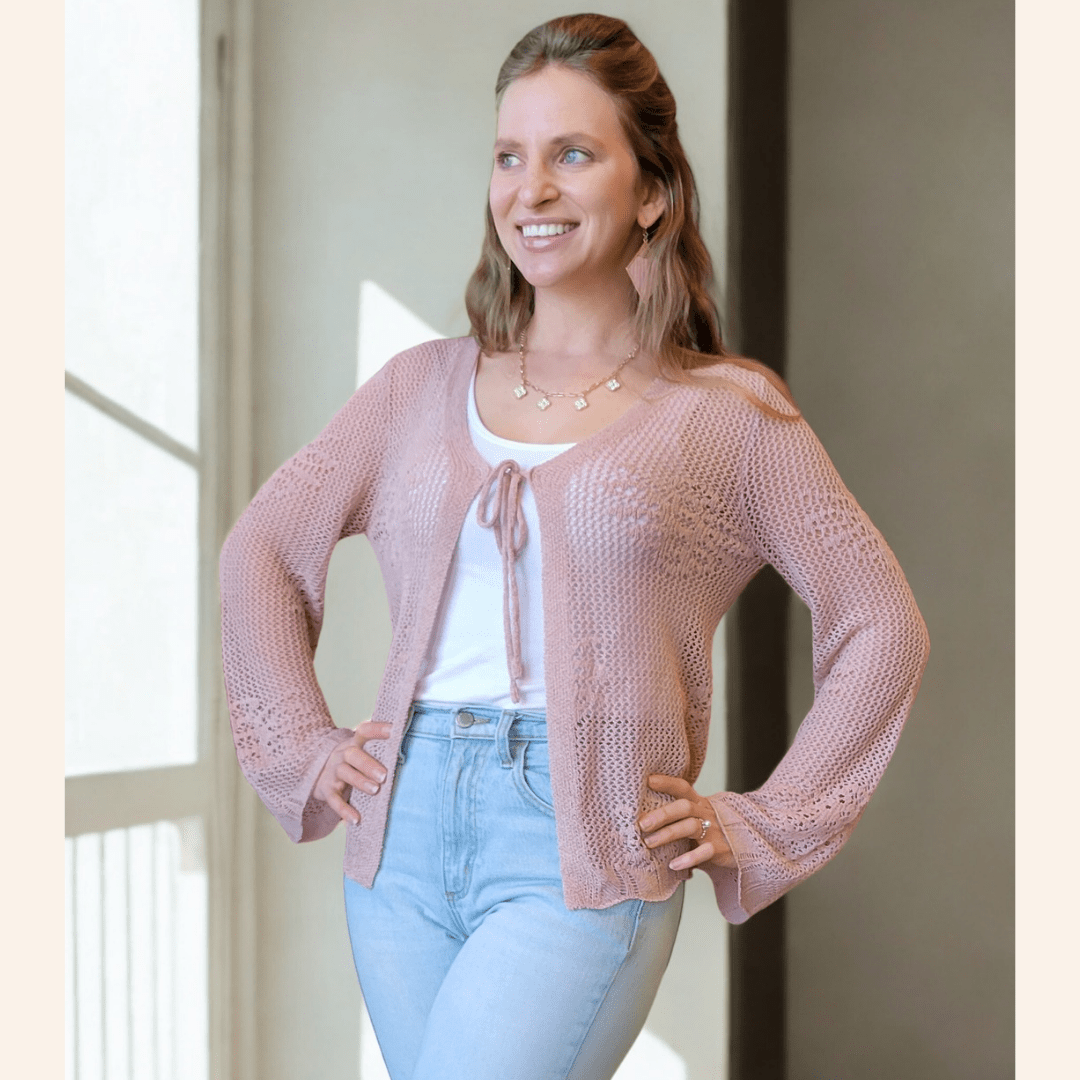 Crochet Bell Sleeve Mommy & Me Cardigans - HAHA MAMA Clothing