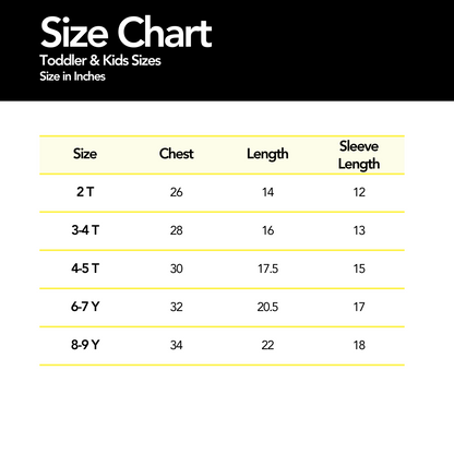 Toddler and kids chart