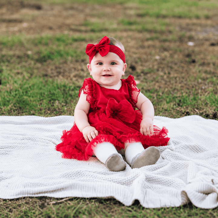 Baby Toddler Christmas Holiday Sparkle Tulle Dress - Girl's - HAHA MAMA Clothing