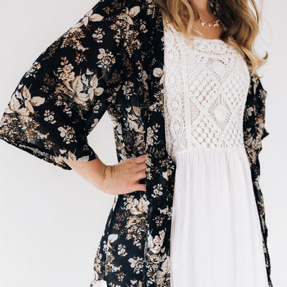 Soft White Crochet Dress - Women