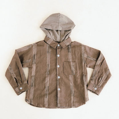 Hooded Embroidered Shirts- Child