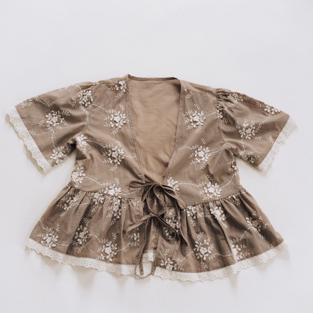 Embroidered Cardigan - Child - HAHA MAMA Clothing