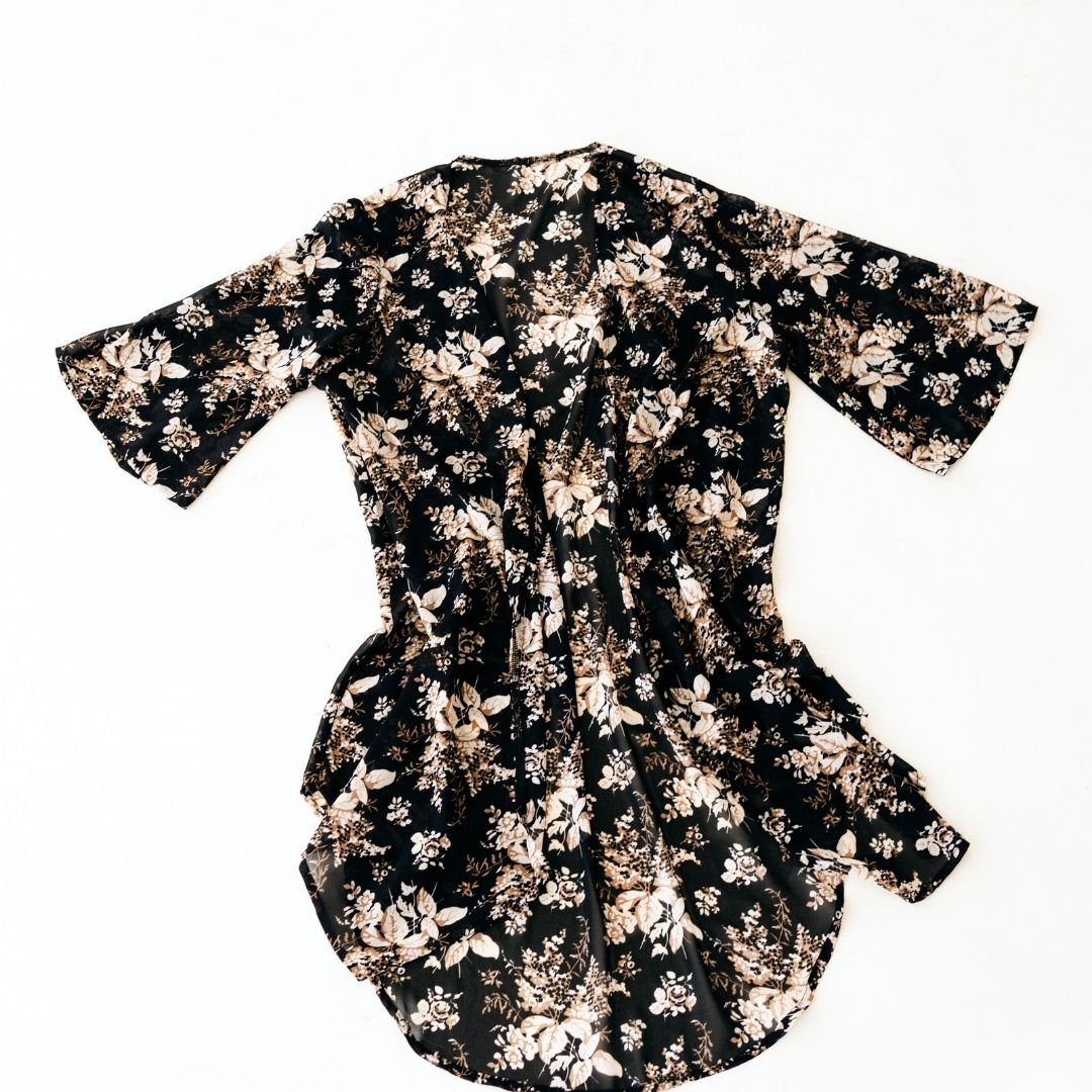 Floral Matching Duster & Button - Down Mommy & Son - HAHA MAMA Clothing