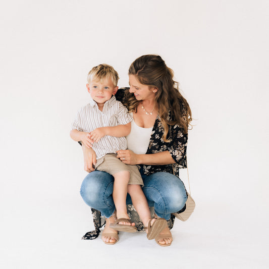 Floral Matching Duster & Button-Down Mommy & Son