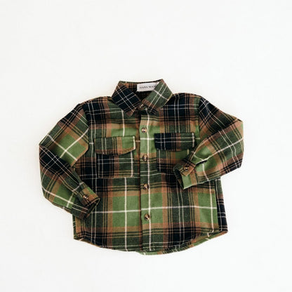 Lightweight Green Flannel - Child