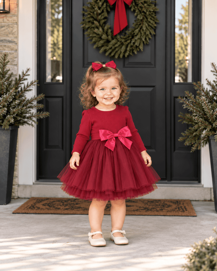 Girls Christmas Holiday Dress - Girl's - HAHA MAMA Clothing