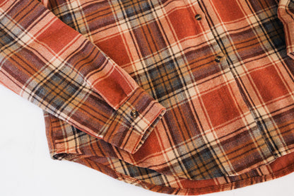 Lightweight Rust Flannel- Adult & Son