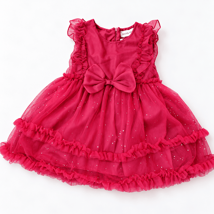 Baby Toddler Christmas Holiday Sparkle Tulle Dress - Girl's - HAHA MAMA Clothing