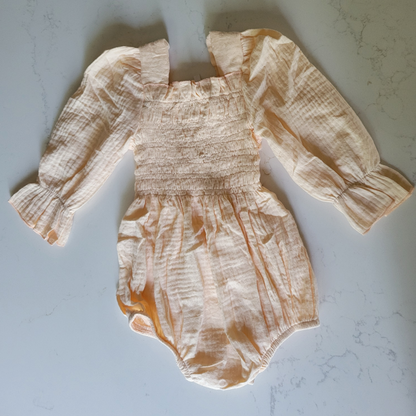 Muslin Puffed Sleeve Mommy & Me Dress - Infant