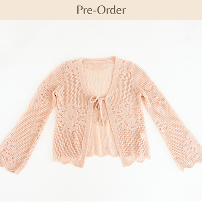 Crochet Bell Sleeve Cardigan- Child