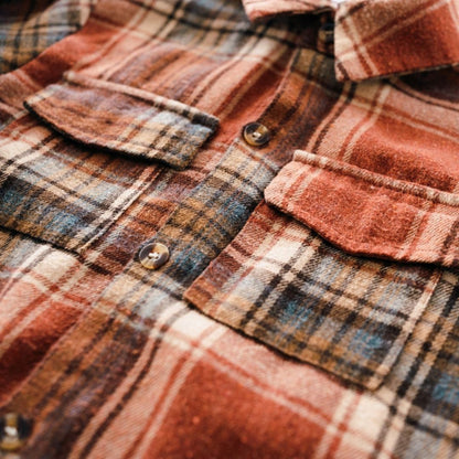 Lightweight Rust Flannel - Adult