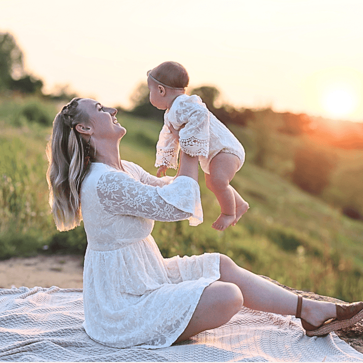 Ivory Lace Mommy & Me Dress - Infant - HAHA MAMA Clothing