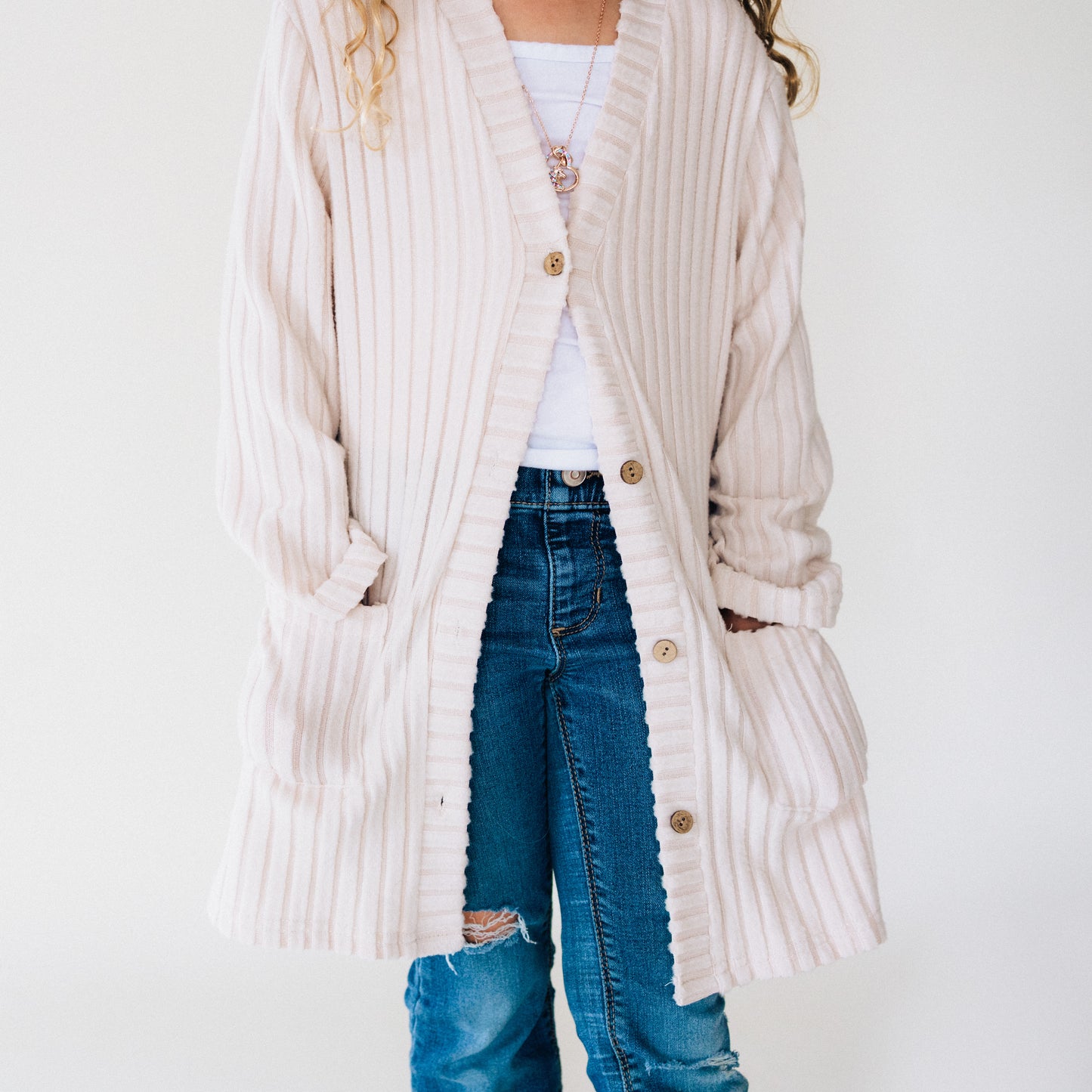 Button Down Cardigan- Child