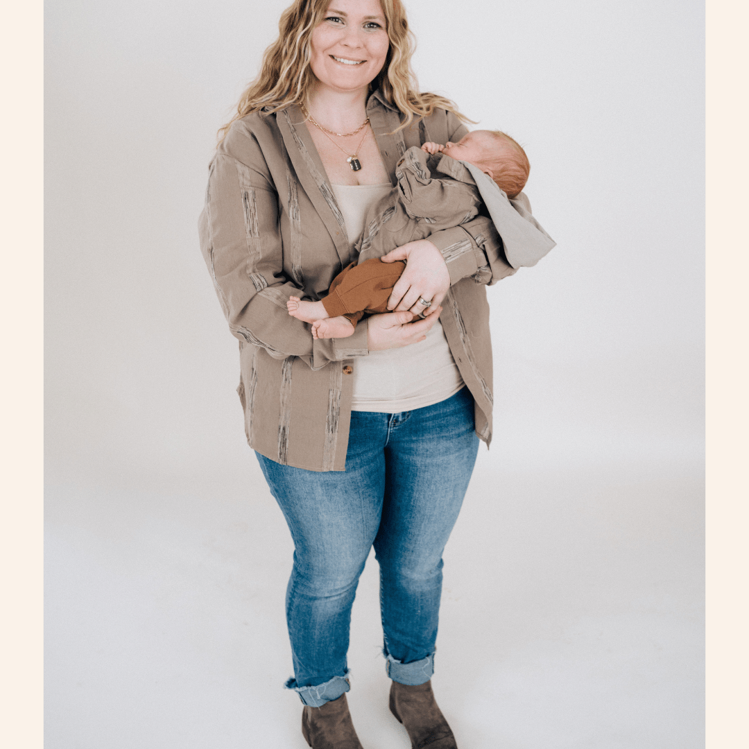 Hooded Embroidered Shirts - Infant - HAHA MAMA Clothing