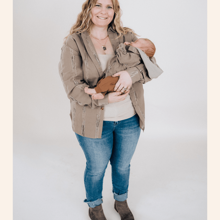 Hooded Embroidered Shirts - Infant - HAHA MAMA Clothing