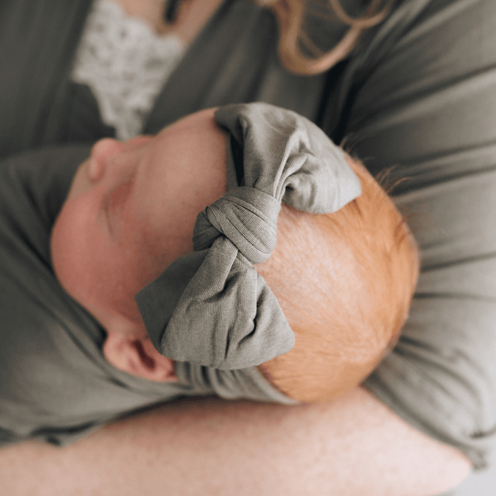 Sage Green Maternity Delivery Gown & Matching Swaddle - HAHA MAMA Clothing