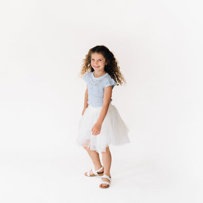 Ruffle Blue Pearl Outfit- Child