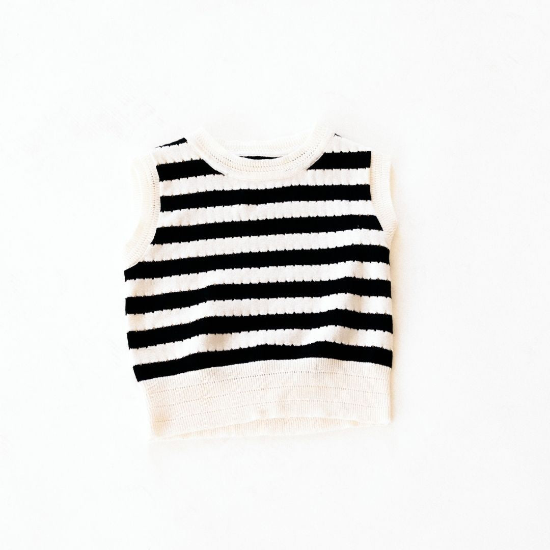Striped Sweater Tank- Women
