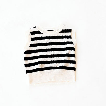 Striped Sweater Tank- Women