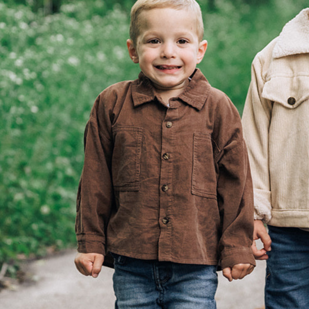 Cocoa Brown Corduroy Jacket- Child