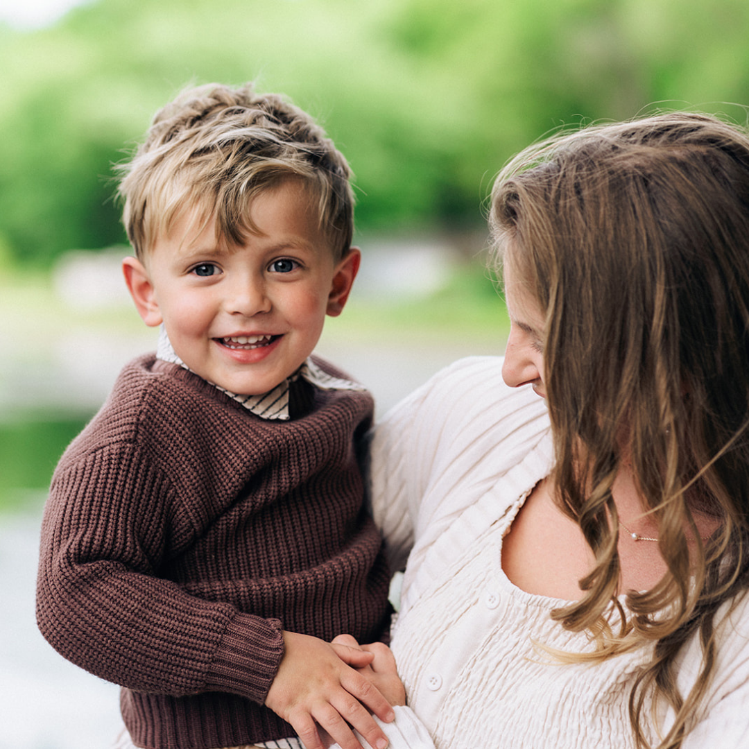 Chocolate Brown Knit Pullover Sweater- Child