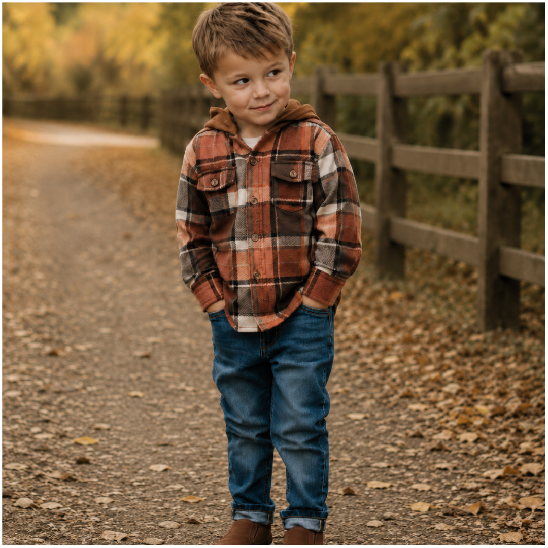 Rust & Brown Mommy & Me Flannels