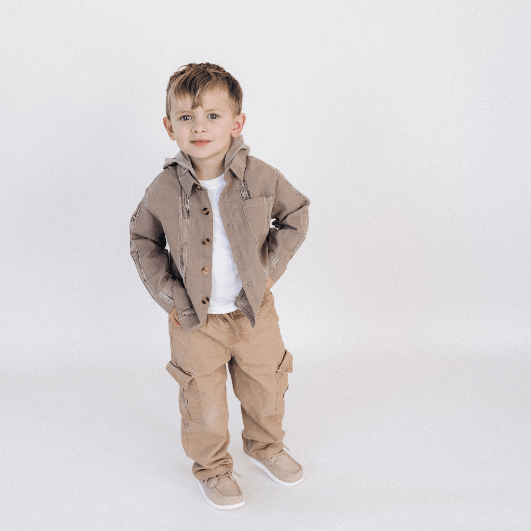 Hooded Embroidered Shirts - Child - HAHA MAMA Clothing