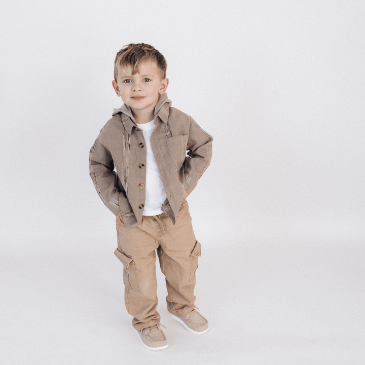 Hooded Embroidered Shirts - Child - HAHA MAMA Clothing