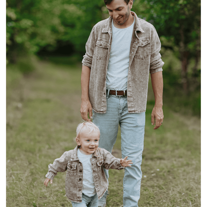 Brown Denim Jacket - Infant - HAHA MAMA Clothing