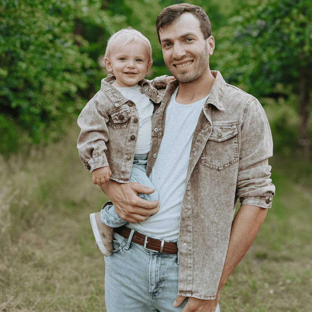 Brown Denim Jacket - Infant - HAHA MAMA Clothing