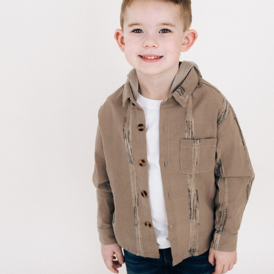 Hooded Embroidered Shirts- Child