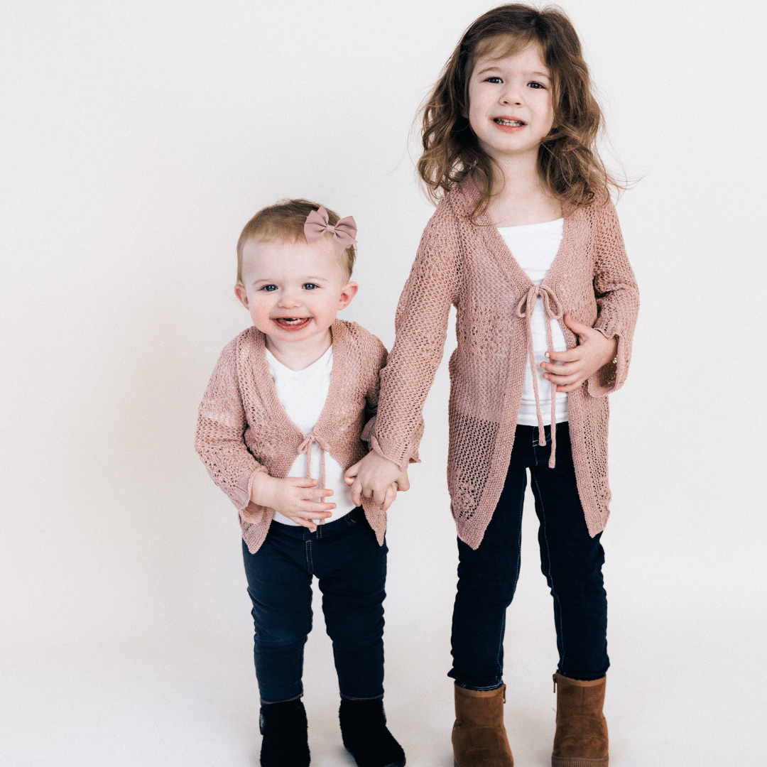 Crochet Bell Sleeve Mommy & Me Cardigans - HAHA MAMA Clothing