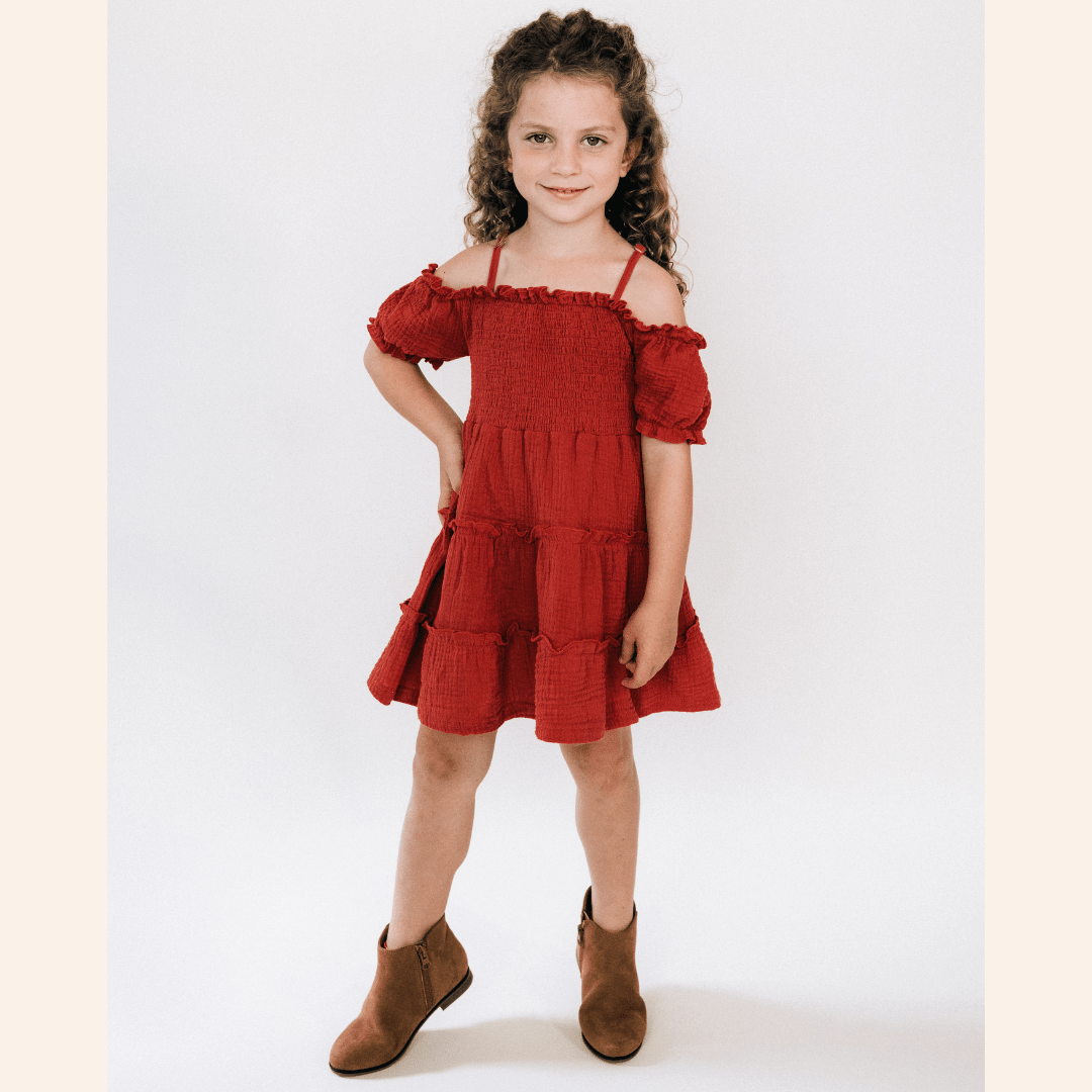 Copper Mommy & Me Dress - Child - HAHA MAMA Clothing