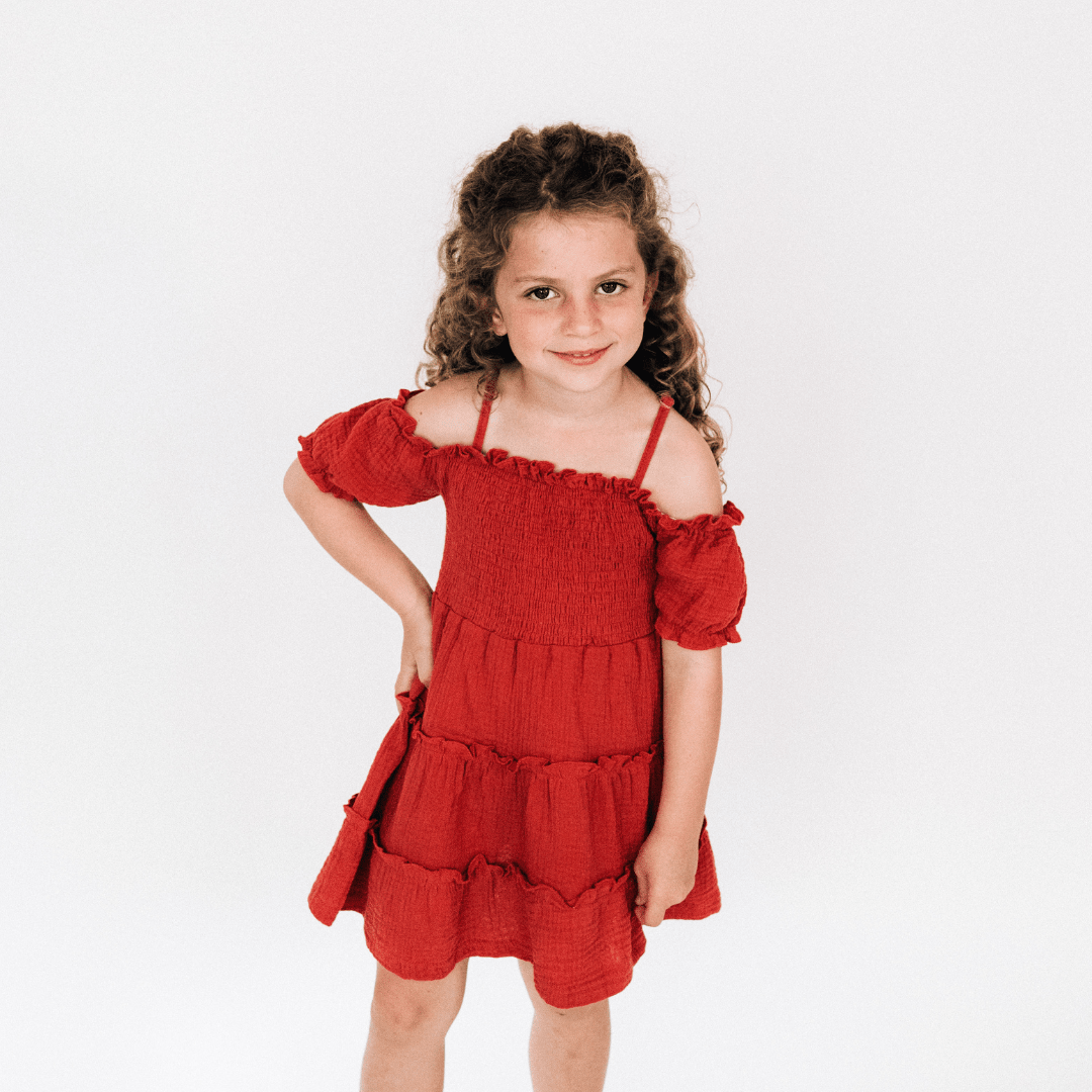 Copper Mommy & Me Dress - Child - HAHA MAMA Clothing