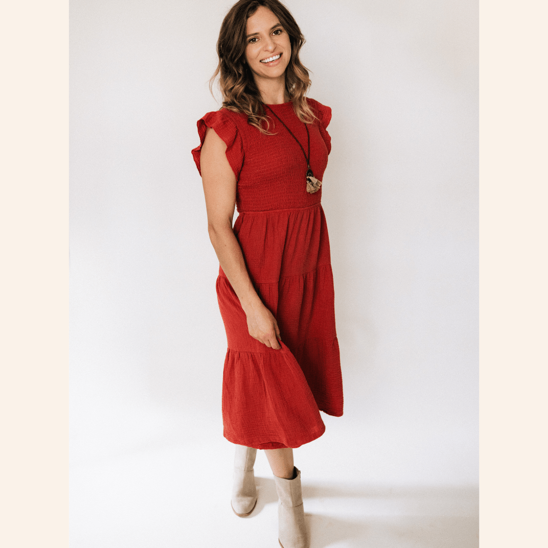 Copper Mommy & Me Dress - Women - HAHA MAMA Clothing