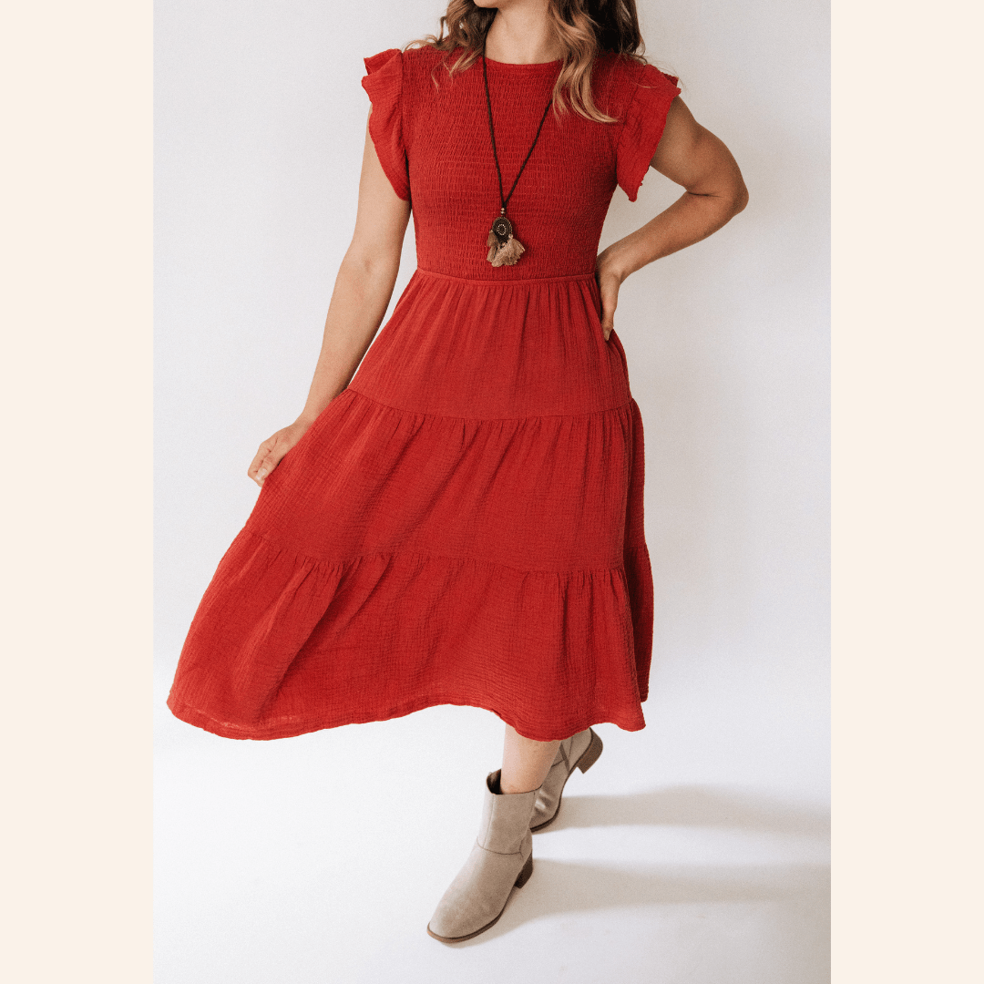 Copper Mommy & Me Dress - Women - HAHA MAMA Clothing