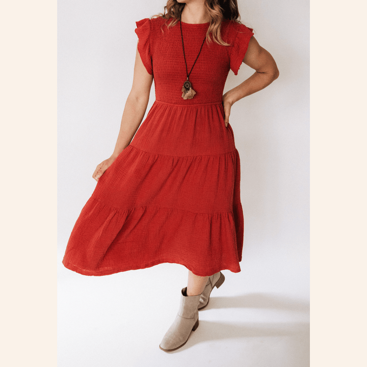 Copper Mommy & Me Dress - Women - HAHA MAMA Clothing