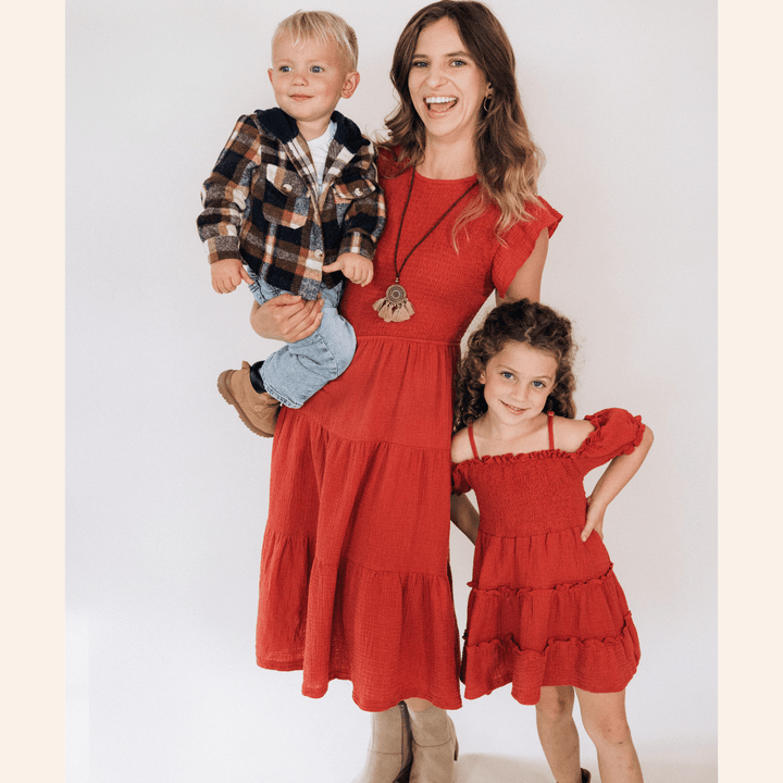 Copper Mommy & Me Dresses - HAHA MAMA Clothing